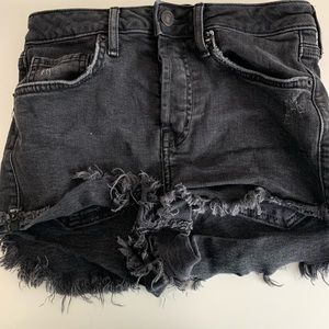 forever 21 black ripped shorts. -0/24